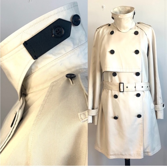 Convertible coach trench/ sleeveless dress/ cape - Picture 2 of 16